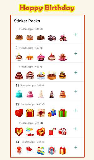 Happy Birthday Stickers for WhatsApp WAStickerApps screenshot 2