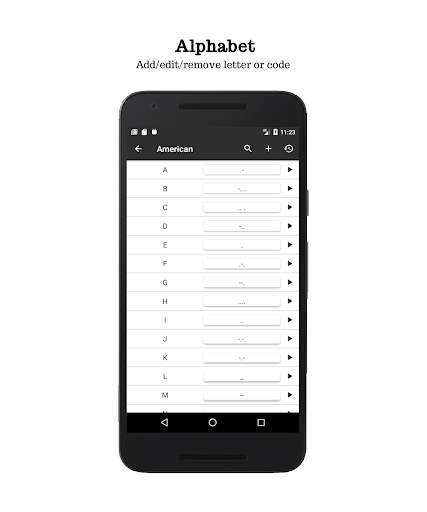Morse Translator - Morse Code & Editable Alphabet screenshot 2