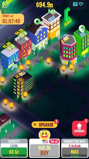 Idle Light City: Clicker Games स्क्रीनशॉट 4