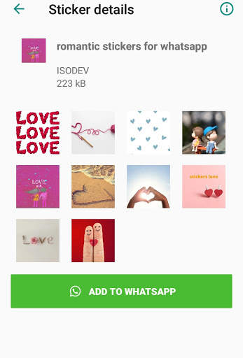 beautiful romantic stickers for whatsapp screenshot 7