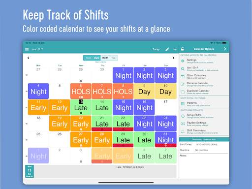 My Shift Planner - Calendar screenshot 12