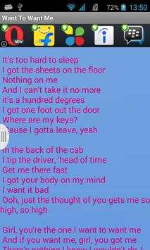 Want To Want Me Lyrics free screenshot 2