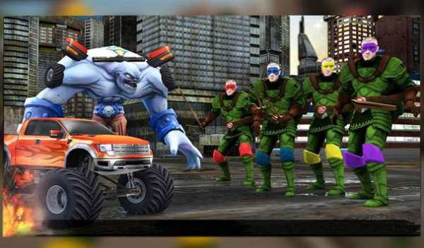 Ninja Hero vs Monster Car Transform Aliens Warship screenshot 17