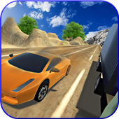 Highway Traffic Racing In Car icon