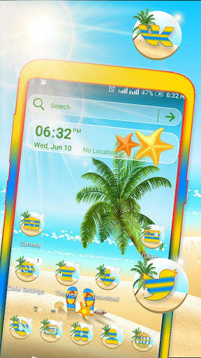 Summer Beach Launcher Theme screenshot 1