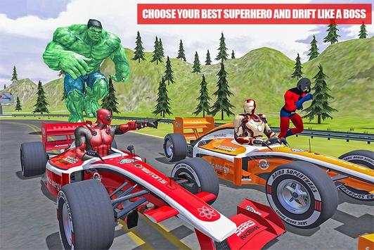 Superhero Real Car Racing Stunts: Super Hero Games screenshot 10