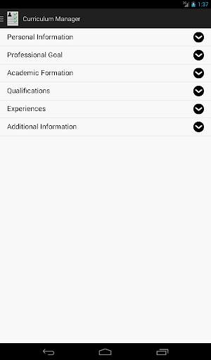 Curriculum Manager / Resume 7 تصوير الشاشة