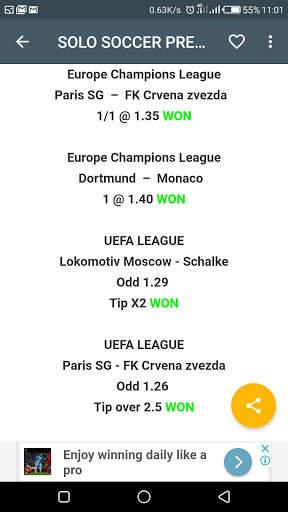 SOLO SOCCER PREDICTIONS screenshot 4
