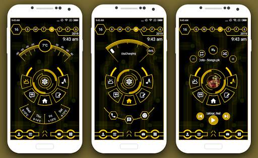 Hi-tech unique launcher 2 - 2019 - hitech theme screenshot 2
