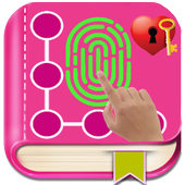 Pink Glitter Diary With Fingerprint Lock icon