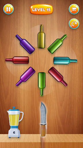 Bottle Challenge Game - Fruit Slice Mobile Game screenshot 1