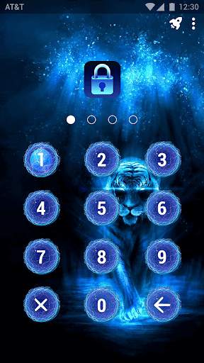 (FREE) Ghost Tiger - App Lock Master Theme 2 تصوير الشاشة