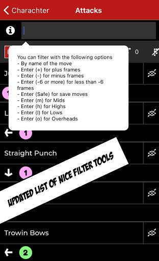 Fight4Frames combo moves for fighting games screenshot 2