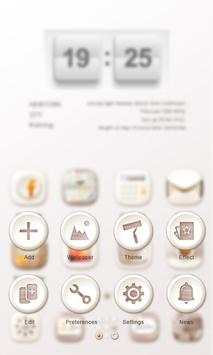 White Wooden GO Launcher Theme screenshot 5