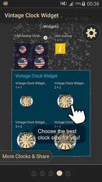 Vintage Clock Widget 7 تصوير الشاشة