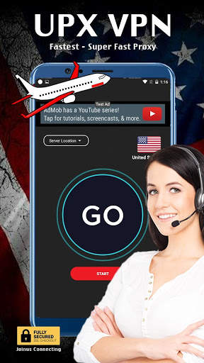 UPX Free VPN - Free, Fastest & Unlimited Proxy screenshot 1