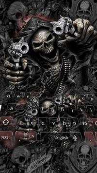 Devil Death Skull Gun Keyboard Theme screenshot 5