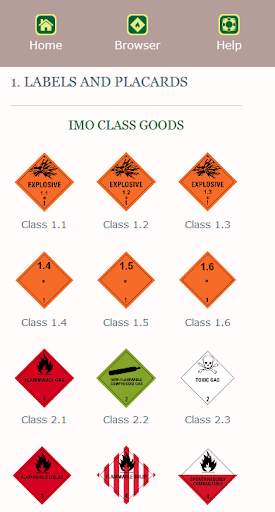 IMO Class Dangerous Goods screenshot 2