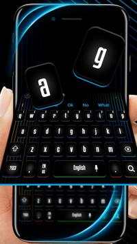 Modern Swift Black Keyboard Theme screenshot 1