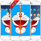 Zipper Lock Screen Doraemon icon