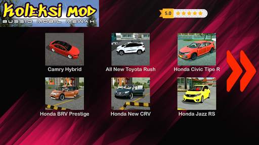 Koleksi Mod Bussid Mobil Mewah screenshot 2