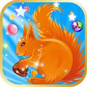 Candy Bubble Shooter Squirrel Game logo