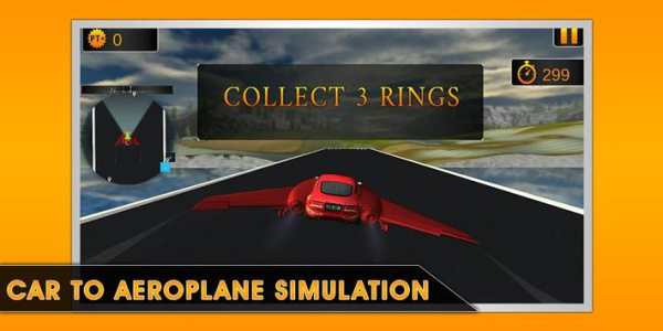 Flying Car Air Racing Stunt 3D screenshot 4