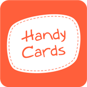 Handy Cards Greetings card New Year 2018 Christmas icon