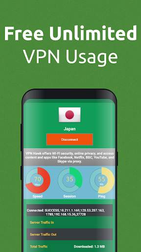 VPN Hawk - Unlimited Free & Super Fast VPN Client screenshot 4
