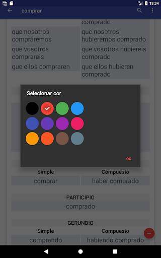 Verbos Español screenshot 15