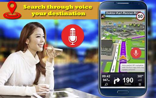 Voice GPS Driving Direction, Route Navigation Maps screenshot 2