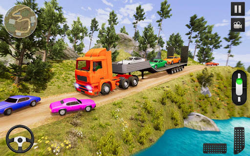 Offroad Airplane Pilot Cargo Truck:Car Transporter screenshot 12