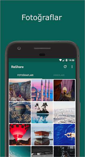 ReShare: WhatsApp için paylaş veya kaydet Durumu screenshot 1