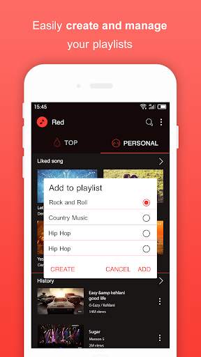 Music for Youtube Player: Red  screenshot 8