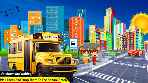 City School Bus Driving: giochi per bambini Sim screenshot 1