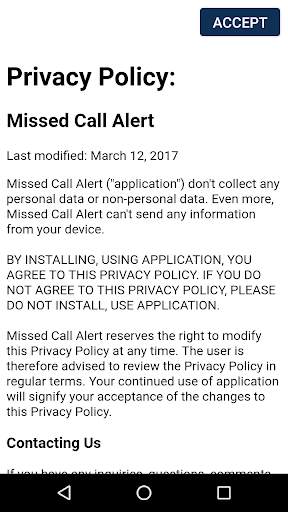 Missed Call Alert screenshot 9