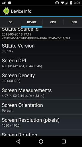 Device Info screenshot 2