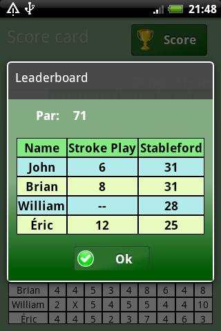 Golf Scorer Free screenshot 4