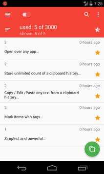Clipboard Manager, Notes, use Clipto Pro screenshot 1