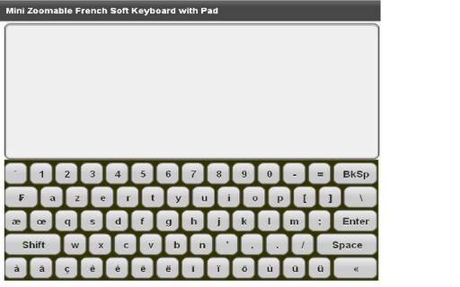 Mini French Keyboard & Pad स्क्रीनशॉट 1
