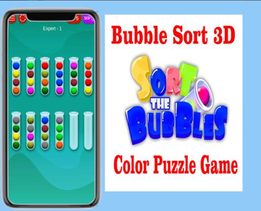 Bubble Sort 3D - Color Puzzle Game screenshot 5