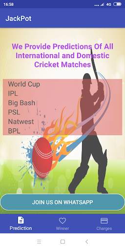 Jackpot Cricket Prediction screenshot 1