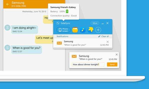 SideSync screenshot 2