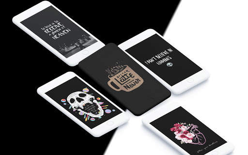 Black Art Wallpaper HD screenshot 5