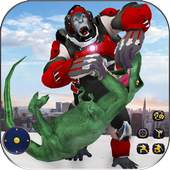 Wild Gorilla Transforming Robot: Dino Hunting Game 1.0