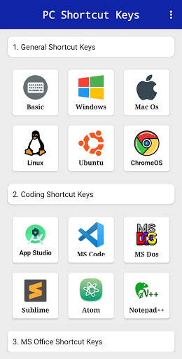 PC/Laptop Shortcut Keys screenshot 1