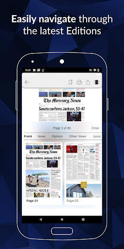 The Mercury News e-Edition screenshot 2