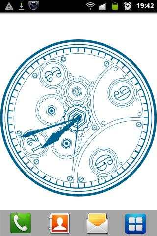 Clock Blueprint Wallpaper screenshot 3
