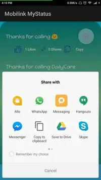 Mobilink MyStatus screenshot 3