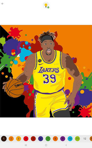 Coloring Basketball  - Color by number 7 تصوير الشاشة